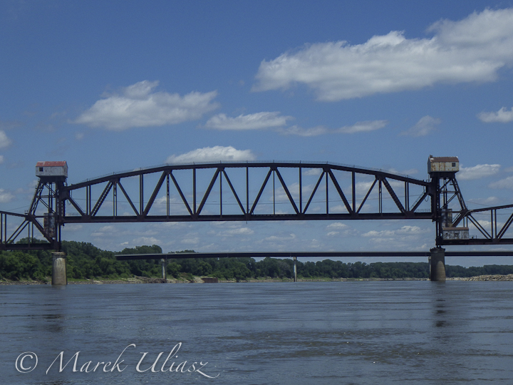 Old Katy railroad bridge at Boonsville