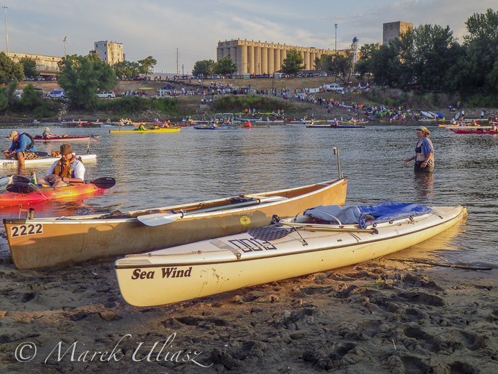 Sea Wind canoe on Kaw River