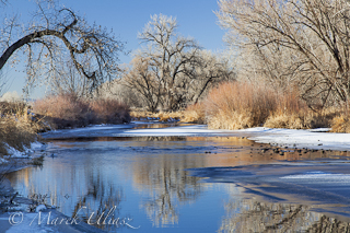 winter river in Colorado