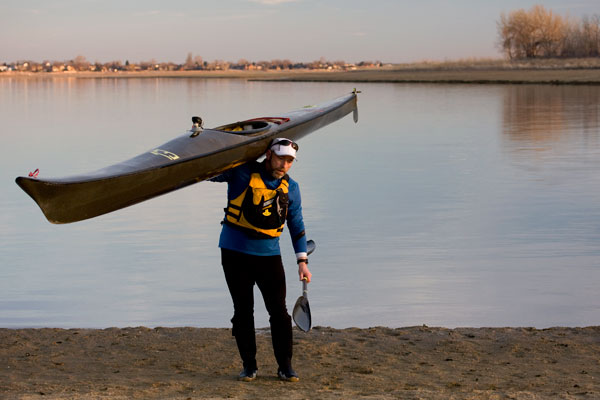kayaking Boyd Lake, Colorado