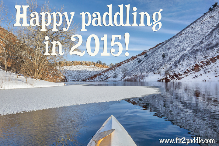 winter canoe paddling