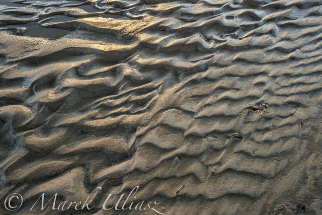 river sandbar texture and pattern - South Platte RIver in eastern Colorado