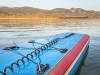 stand up paddleboard with a leash