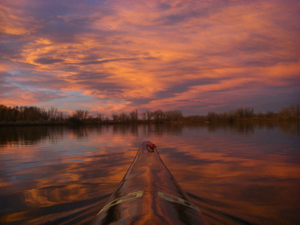 6 Sunset Pictures from 10 Minutes of Paddling on Boyd Lake