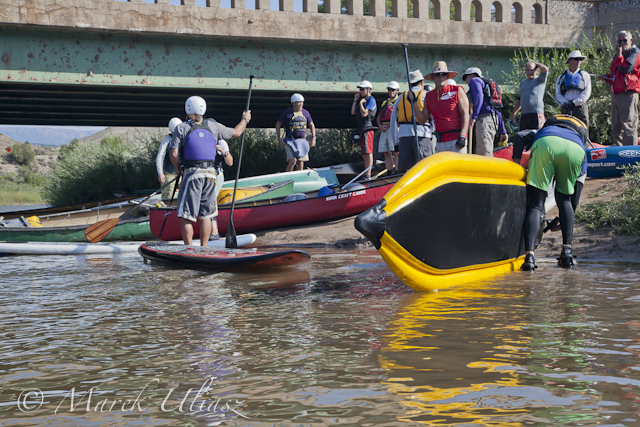 Start of the Annual Colorado River Race in the Upper Glenwood Canyon